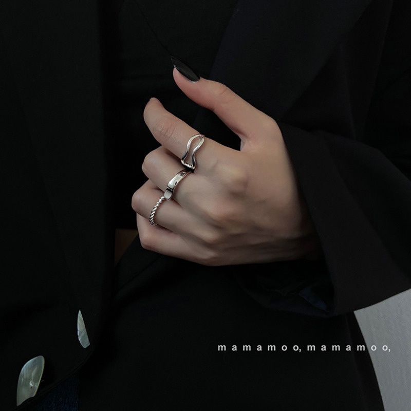 Set Nhẫn Ba Món Phong Cách Retro Thời Trang 19A1054