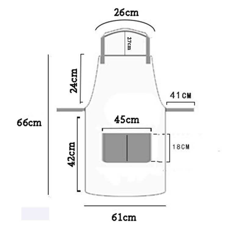 Tạp dề hình gấu kẻ siêu xinh 2455 THẾ GIỚI TIỆN ÍCH