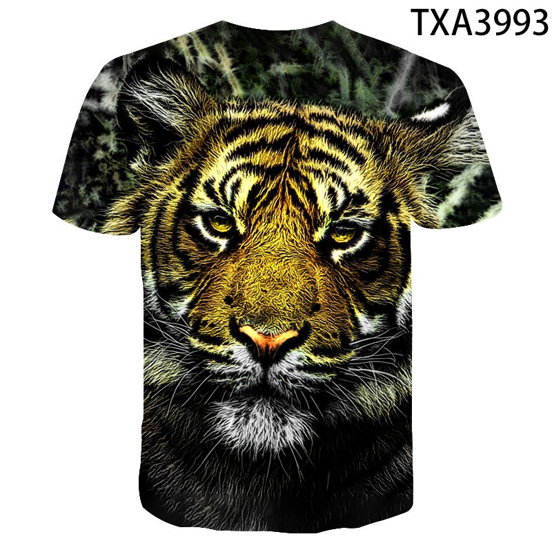 Áo Thun Ngắn Tay In Hình Hổ 3D Hóa Trang Mùa Hè 2022 Thời Trang Cho Nam Và Nữ