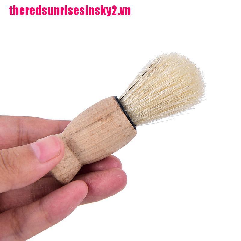 (Hàng Mới Về) 1 Cọ Quét Kem Cạo Râu Tay Cầm Bằng Gỗ Dành Cho Nam Giới | BigBuy360 - bigbuy360.vn