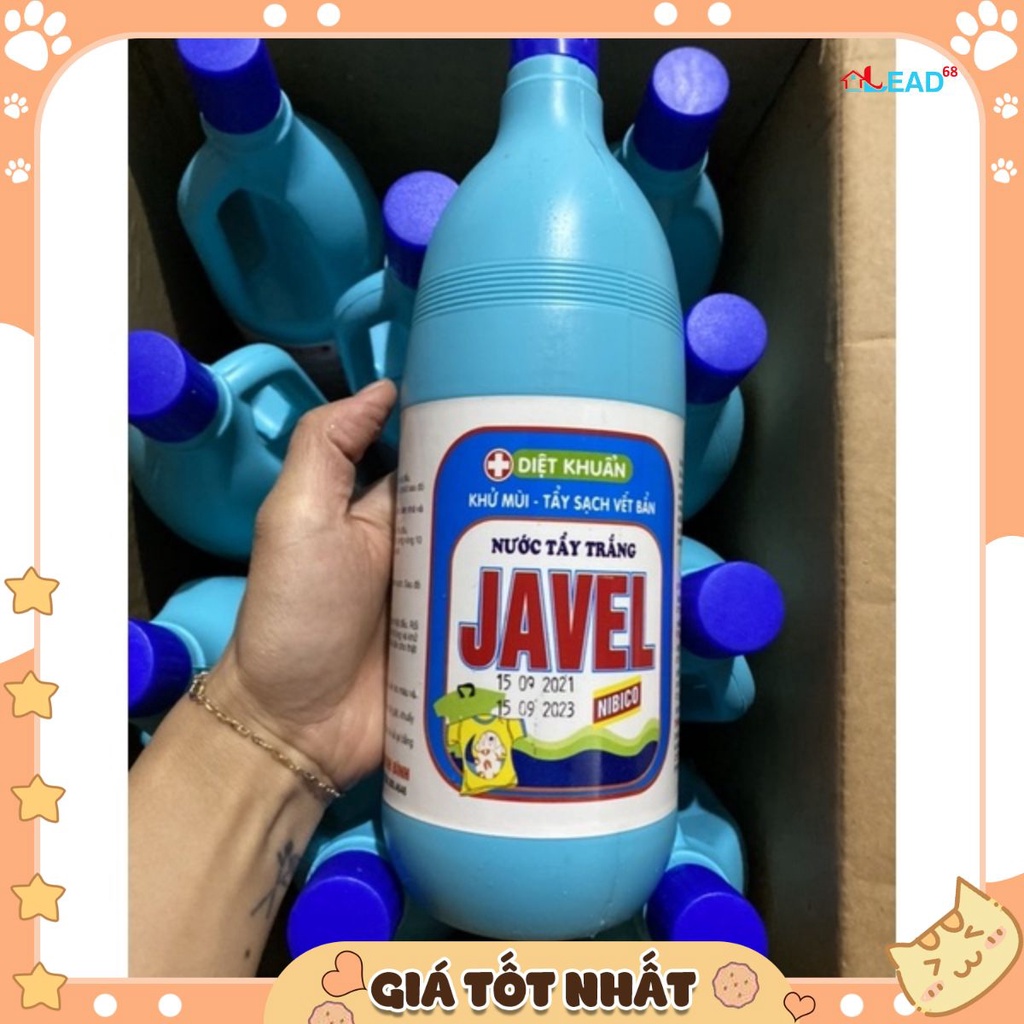 Nước tẩy javel NiBiCo ,nước tẩy trắng , tẩy mốc,ố lâu ngày  javel chai 1000ml