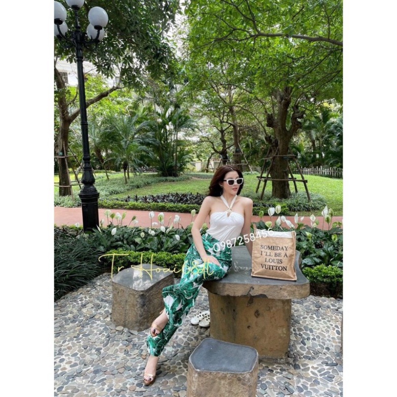 Sét Áo Yếm Quần Xuông Hoa