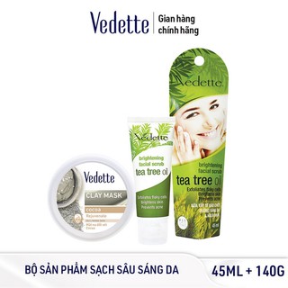 Bộ Sản Phẩm Sạch Sâu Sáng Da Vedette