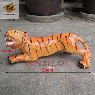 Tượng gốm bát tràng Hổ cỡ lớn trang trí