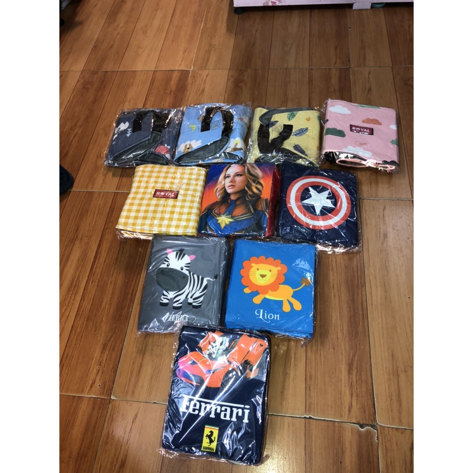 Đai Đỡ Cổ Xe máy Royal Cao Cấp In Hình 3D