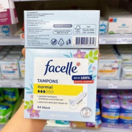 Tampon OB, Facelle, Jessa Đức băng vệ sinh dạng ống siêu thấm êm ái, đủ size - Hàng nội địa