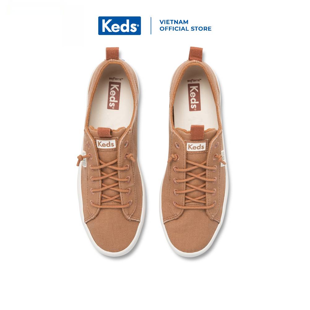 Giày Keds Nữ- Kickback Organic Cotton Burnt Red- KD065480