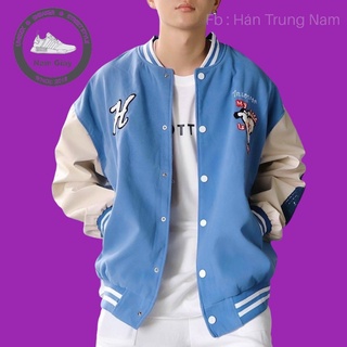 Áo bomber nỉ fom unisex