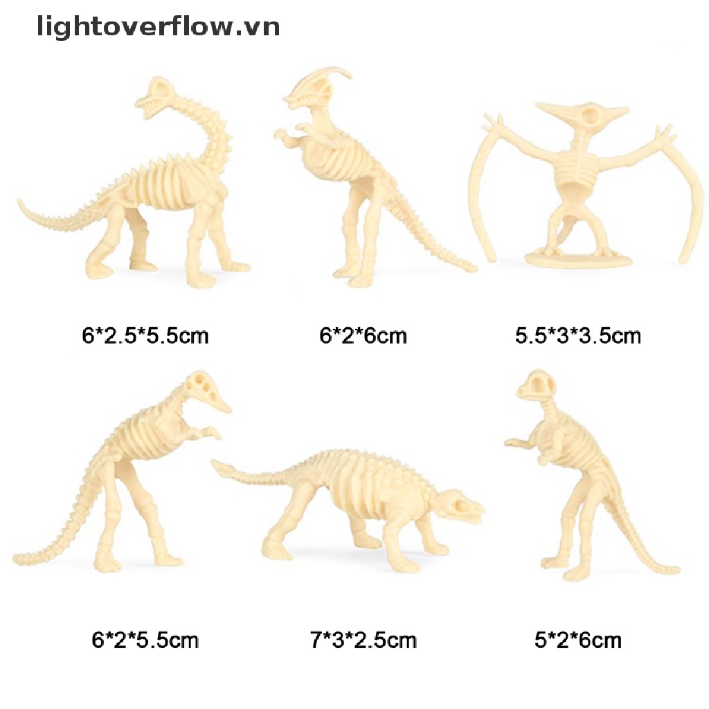 Bộ 12 Mô Hình Xương Khủng Long Mini
