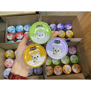 combo 5 hôp THỨC ĂN CHO MÈO PATE SỮA DÊ KITCAT 70G