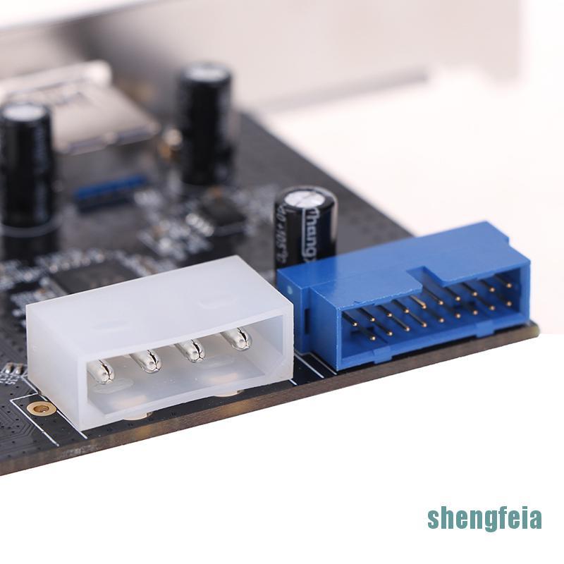 Bộ Chuyển Đổi Thẻ Mở Rộng Usb 3.0 Pci-e 2 Cổng Usb 3.0 Hub Internal 19pin | BigBuy360 - bigbuy360.vn