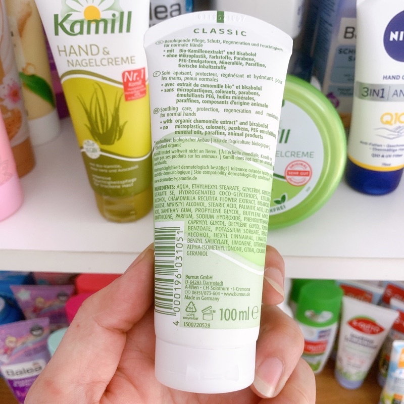 Kem dưỡng da tay và móng tay Kamill - tuýp 100ml,hũ 150ml - Hàng nội địa Đức
