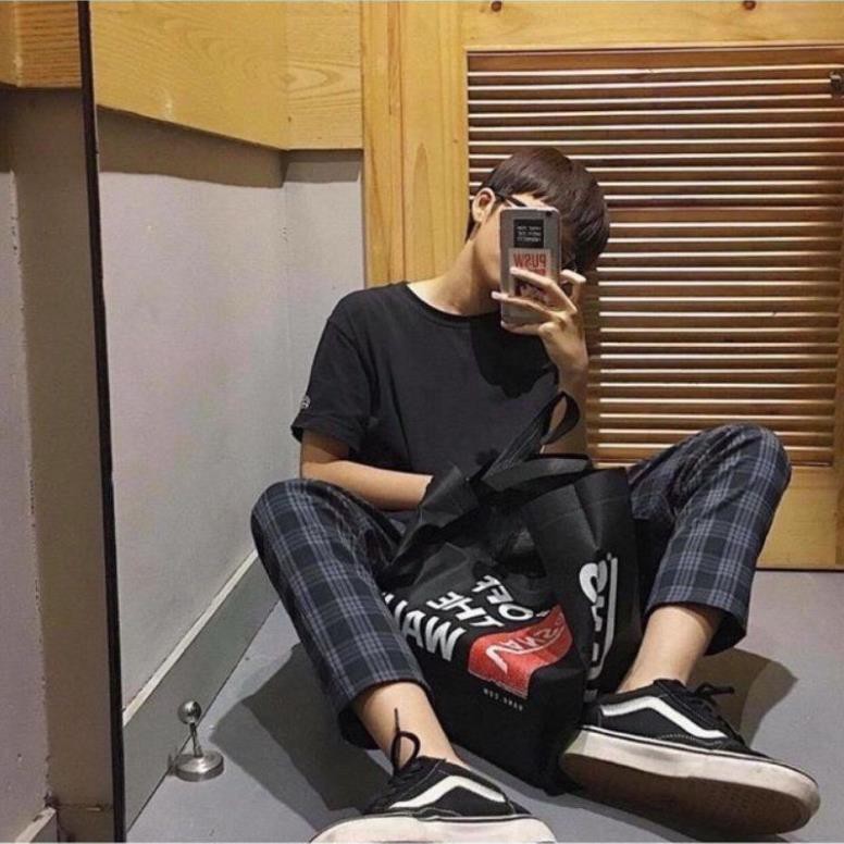 [Hình thật] quần sọc caro plaid pants nam nu Unisex  ྇