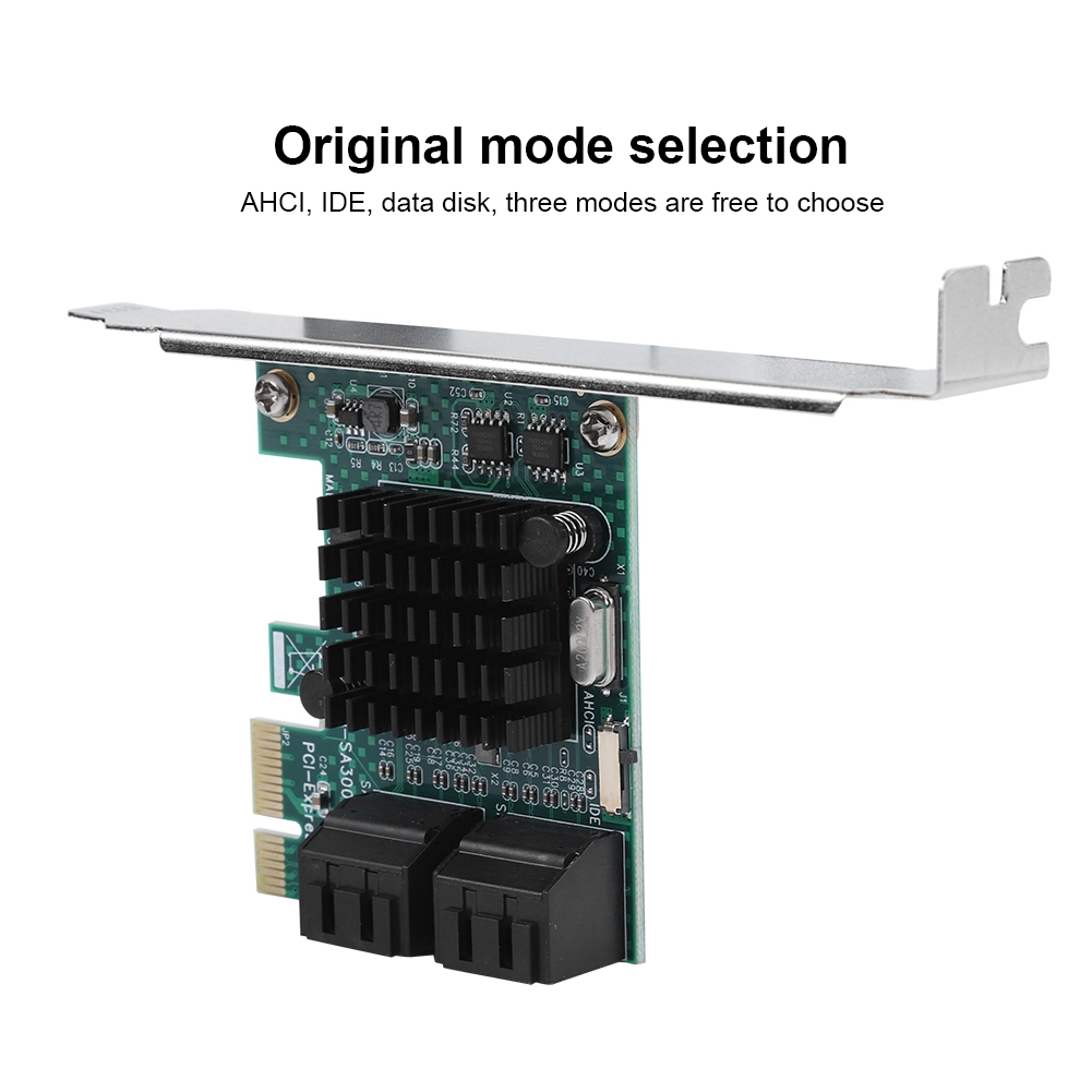 [Ready Stock]Card mở rộng 4 cổng PCIE sang SATA 3.0