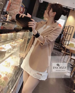 Áo blazer nâu cách điệu