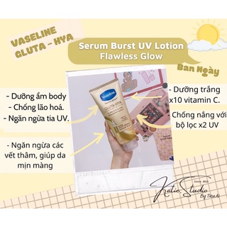 Kem Kem dưỡng thể trắng da Vaseline Gluta-hya đêm và ngày