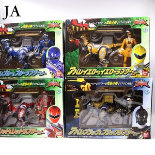 Bộ mô hình nhân vật Khủng Long Sấm Sét gồm cả thú cưỡi trong Abaranger Dino Thunder