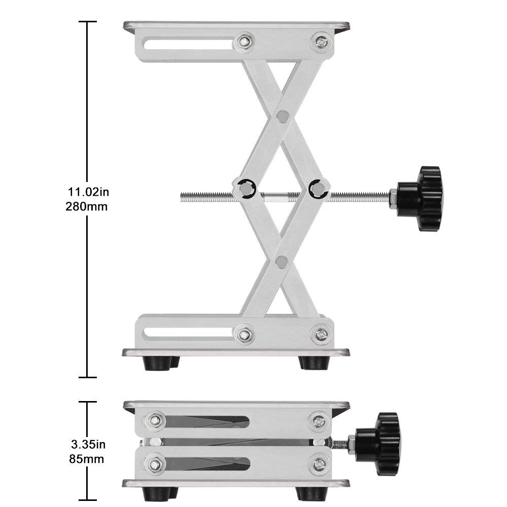 Bàn nâng hạ mini điều chỉnh chiều cao cho phòng thí nghiệm 200x200 mm