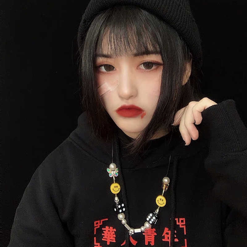 Dây Chuyền Mặt Cười Xúc Xắc Thời Trang Hip Hop 22157 Dành Cho Nam Và Nữ
