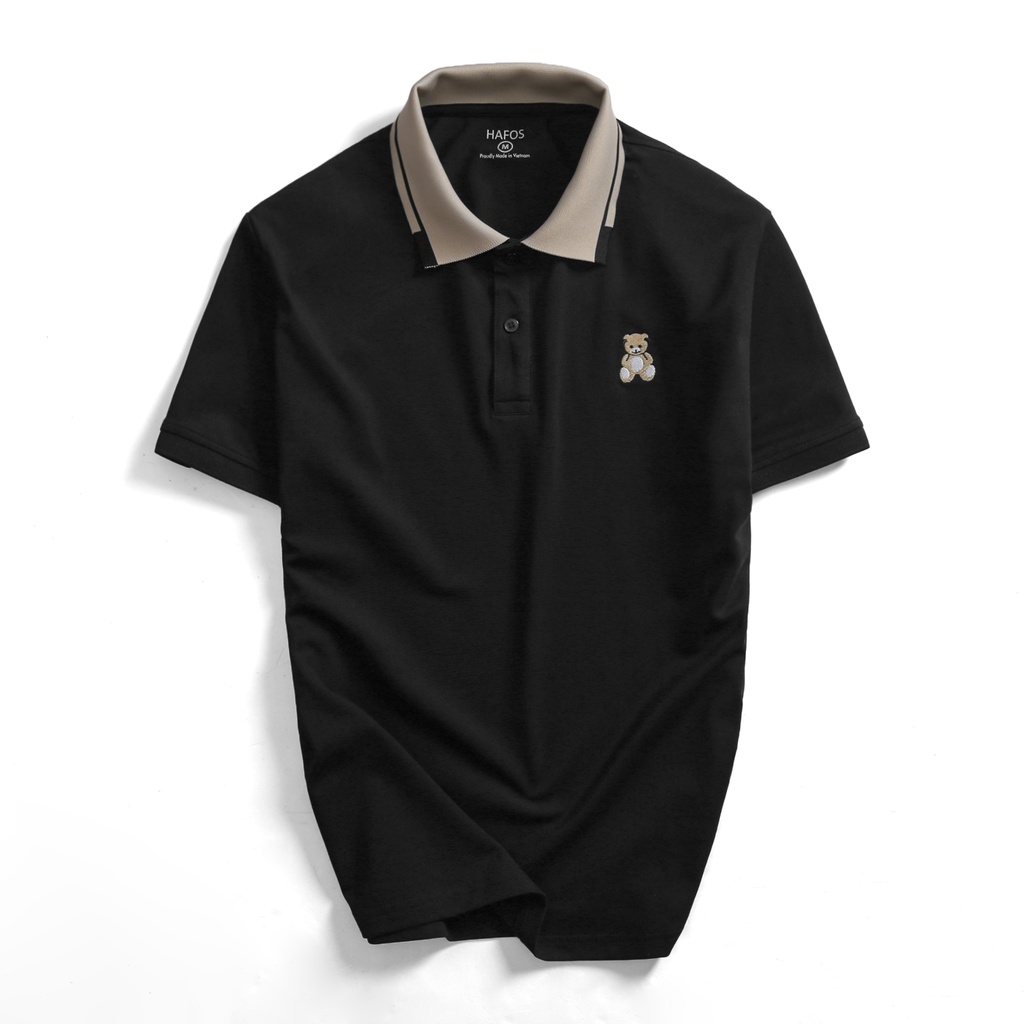 Áo Thun Polo Nam Bearich in họa tiết vải Cotton cao cấp chuẩn form – HAFOS