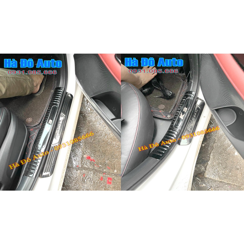 Bộ Ốp Bậc Của Kia K3 2021 2022 Mẫu Titan - Ốp Bảo Vệ Bậc Cửa K3 2021/2022