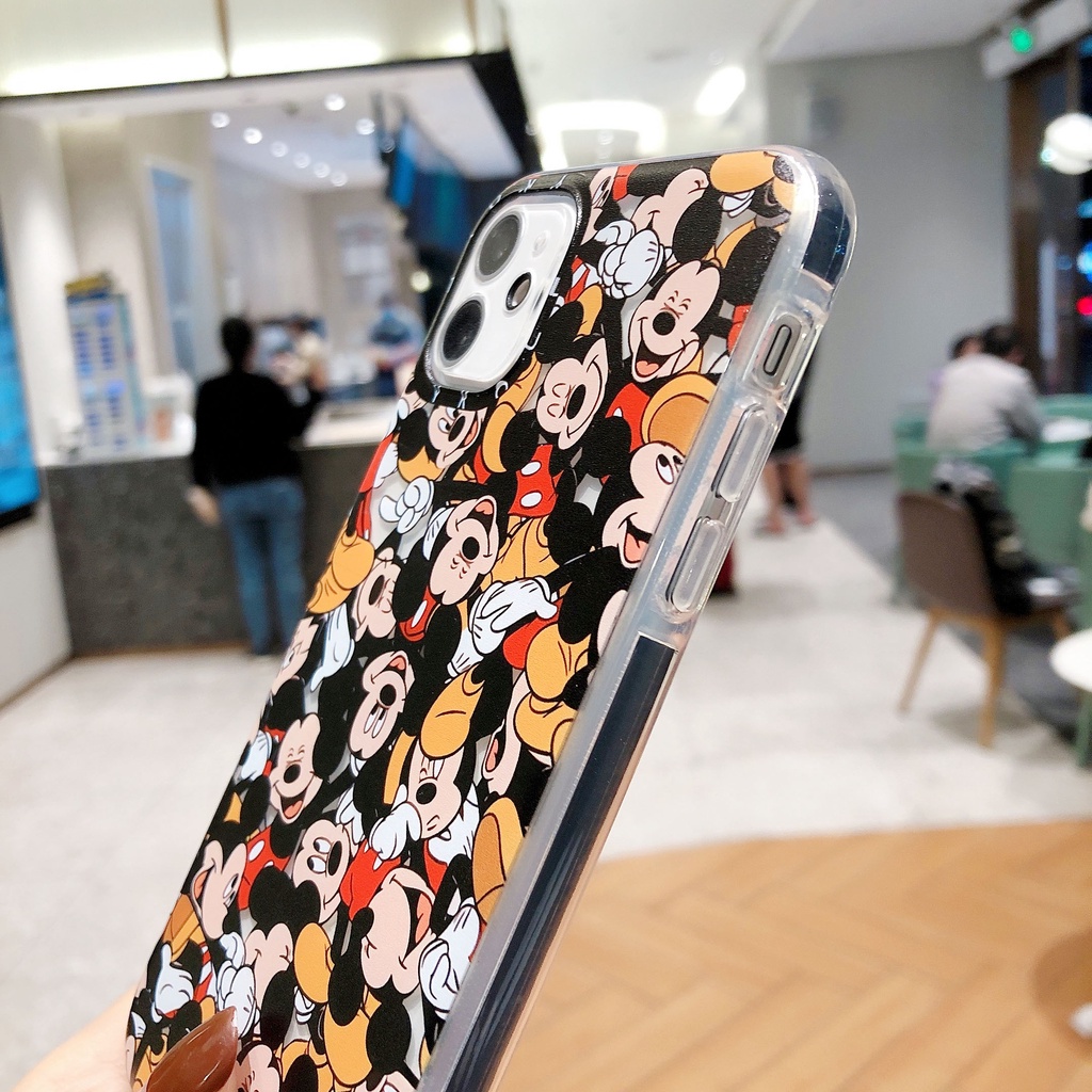 Ốp Điện Thoại Bảo Vệ Toàn Diện Chống Sốc In Hình Chuột Mickey Cho iPhone 13/12/11/XS/X/8/7