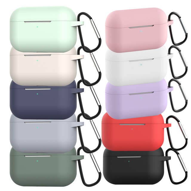 Bao silicone cho Airpod Pro ( Airpod Gen 3 2019 ) kèm móc khóa chống bẩn , chống va đập