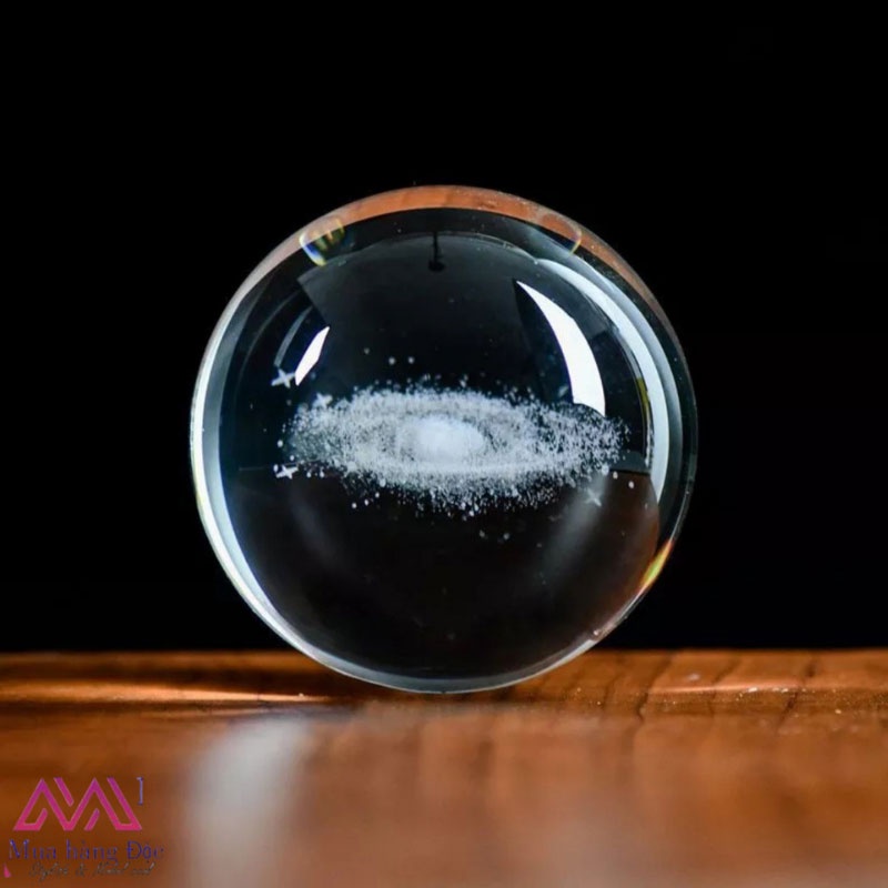 Quà Tặng Độc 🎁 🎁 🎁 Bộ Quả Cầu Pha Lê Galaxy 3D LED Dải Ngân Hà