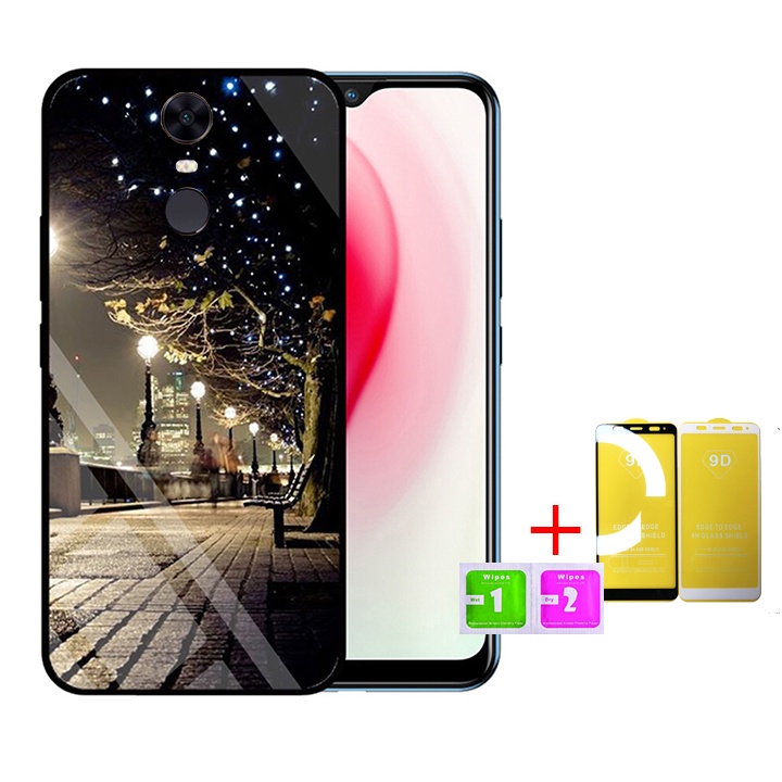&quot;Combo 1 ốp lưng Xiaomi Redmi 5 PLus + 1 Cường Lực&quot; Mặt kính 3D sang trọng_Không Nhòe, Không Phai Hình( Tim shop )