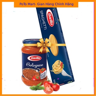 Combo Mì Ý sợi số 5- 500g vs Sốt Mì ý thịt bò băm bologne 400g hiệu Barrila