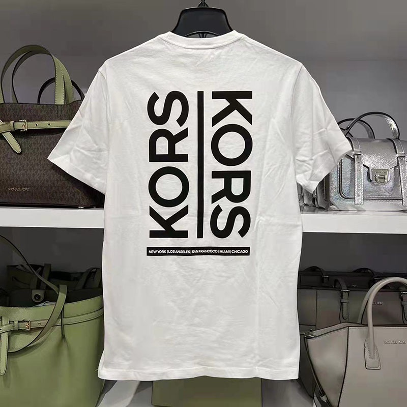 Áo Thun Tay Ngắn Cổ Tròn Thấm Hút Mồ Hôi Thoáng Khí Trẻ Trung Cho Nam MICHAEL KORS Mới