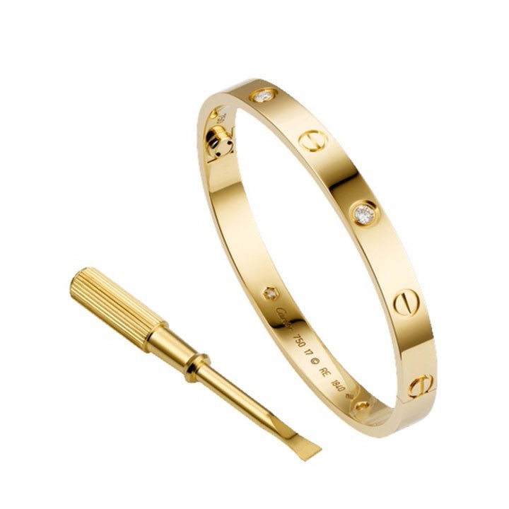 Vòng Tay Love Đính Đá Kèm Tua Vít Titan Không Đen TT 1140