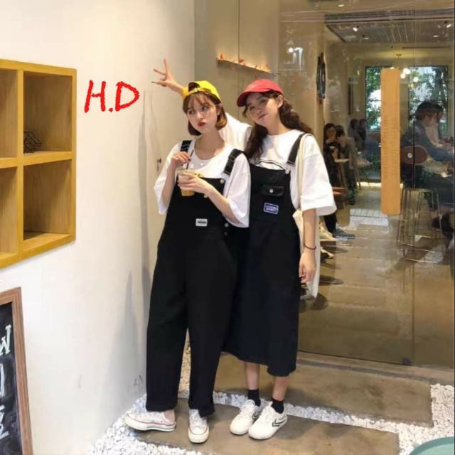 [Mã FASHIONT4WA2 giảm 10K đơn 50K] Yếm kaki đôi bạn Thân