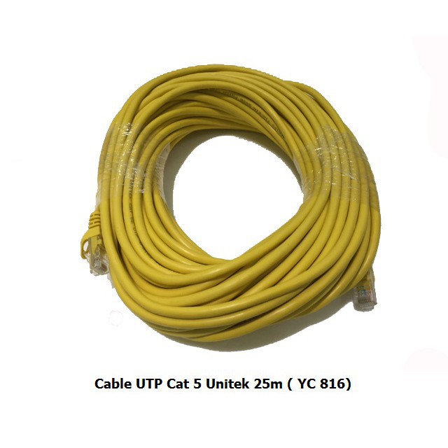 cáp mạng bấm sẵn cat 5 Unitek 20m YC 815 , 25m YC 816, 30m YC 817