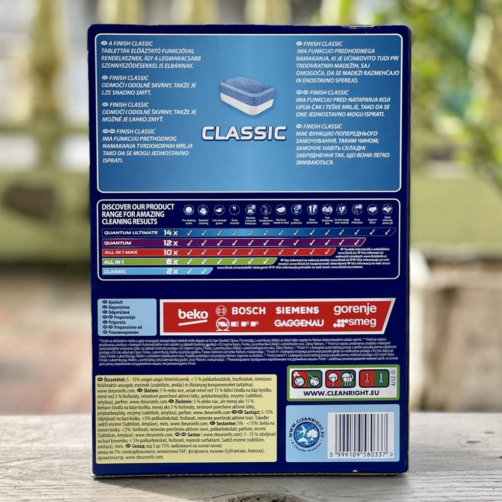Viên rửa bát Finish Classic 110 viên