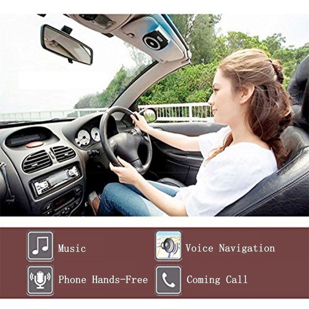 Bộ Thu Tín Hiệu Bluetooth NICKOLAS Gắn Tấm Chắn Nắng Xe Hơi
