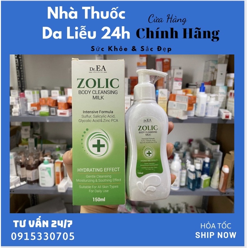 Sữa tắm ZOLIC BODY CLEANSING MILK dành cho da mụn