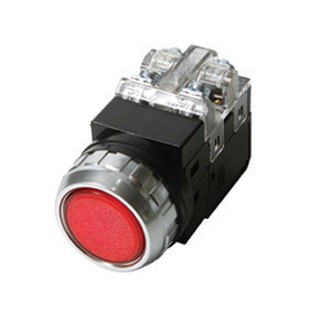 [Hanyoung] Nút nhấn không đèn màu đỏ CRF-F25M1R 5A 1NO-1NC