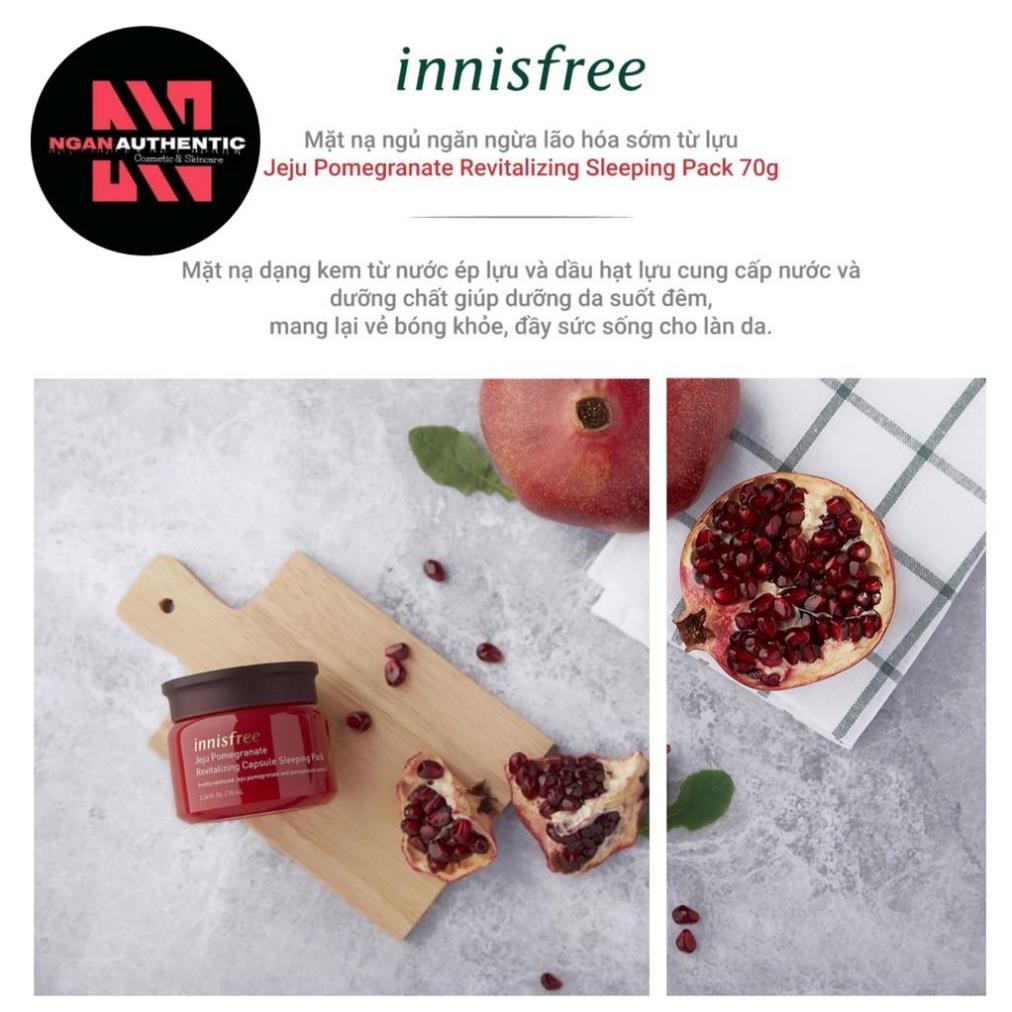 [Chính hãng] Mặt nạ ngủ ngăn ngừa lão hóa từ lựu innisfree Jeju Pomegranate Revitalizing Capsule Sleeping Pack 70g