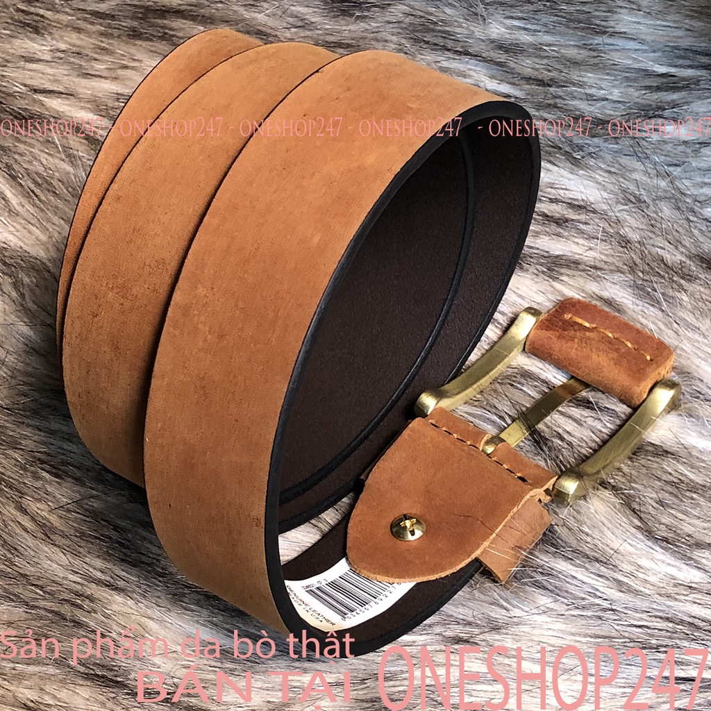 Thắt lưng nam chắc chắn bền đẹp A92TL,100% da bò thật, Dây nịt nam nguyên sợi