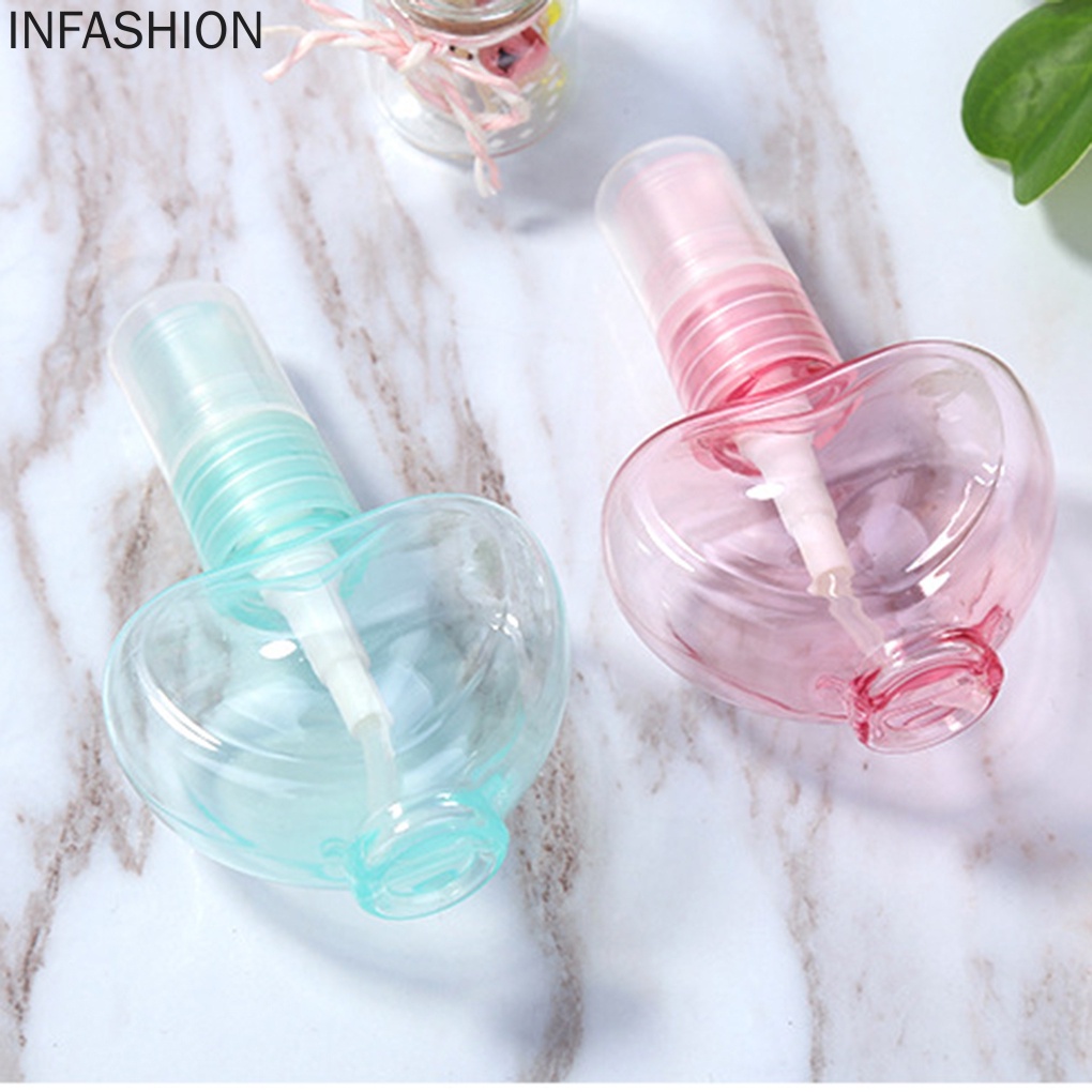 Bình xịt 30ml bằng nhựa chống rò rỉ hình trái tim màu sắc ngẫu nhiên