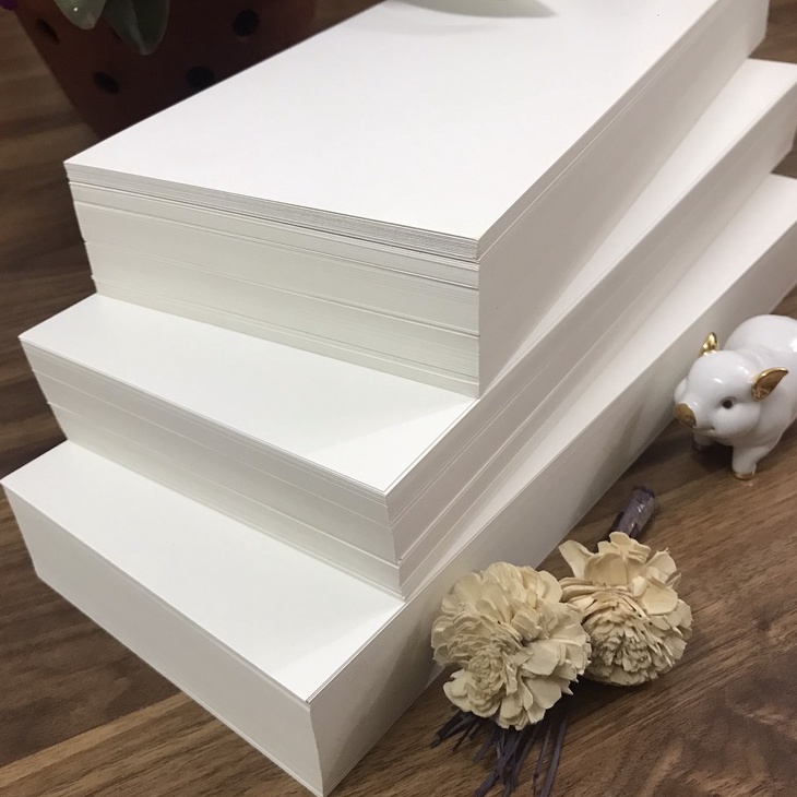 Flashcard  - 50 Thẻ trắng 15x40 cm chuẩn giấy Ivory 350