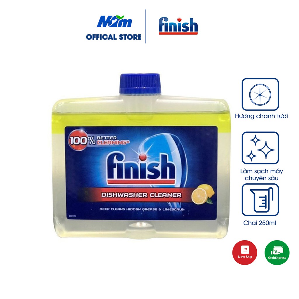 Dung dịch vệ sinh chén bát Finish trong máy rửa bát 250ml