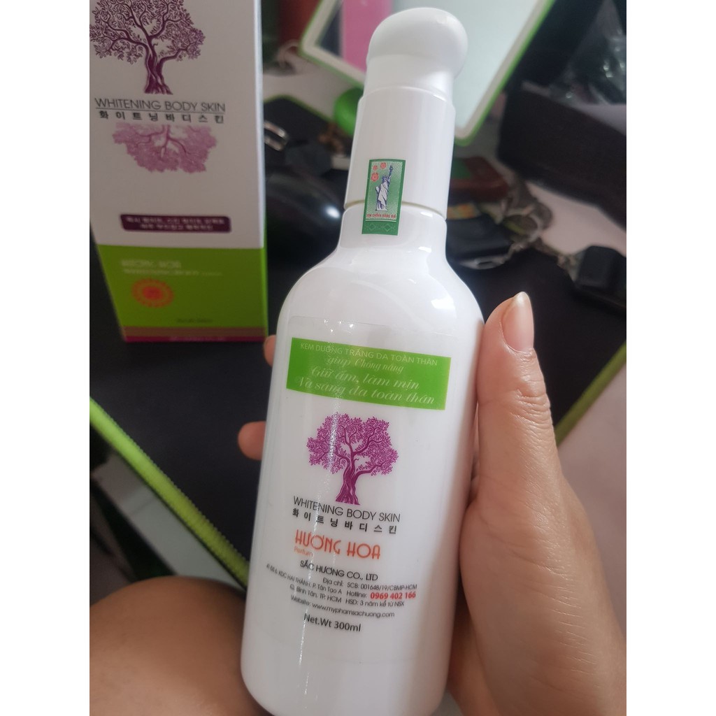 KEM SẮC HƯƠNG  WHITENING BODY SKIN 300ML MẪU MỚI NHẤT 2020