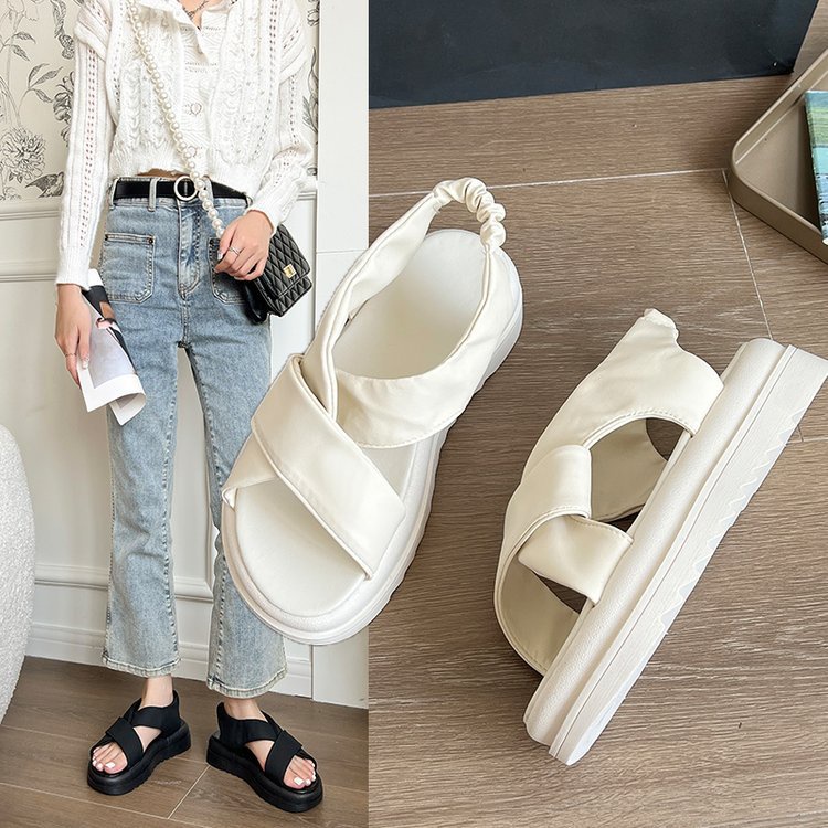 Sandal nữ quốc dân Hàn Quốc quai chéo cực hot mẫu mới 2022 - Giày dép quai hậu nữ đi làm, đi học trẻ trung - PinkOri