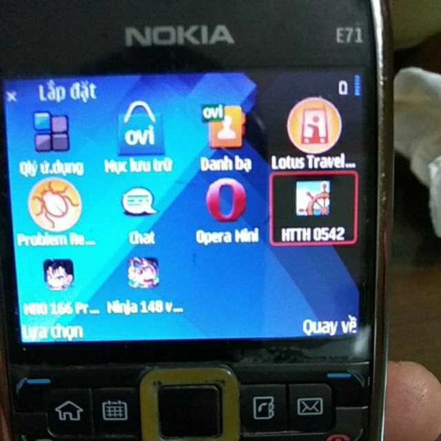 Điện thoại nokia e71 pin+sạc cũ zin chính hãng