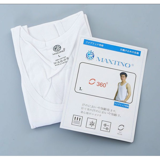 Áo ba lỗ nam cotton Maxtino xuất nhật