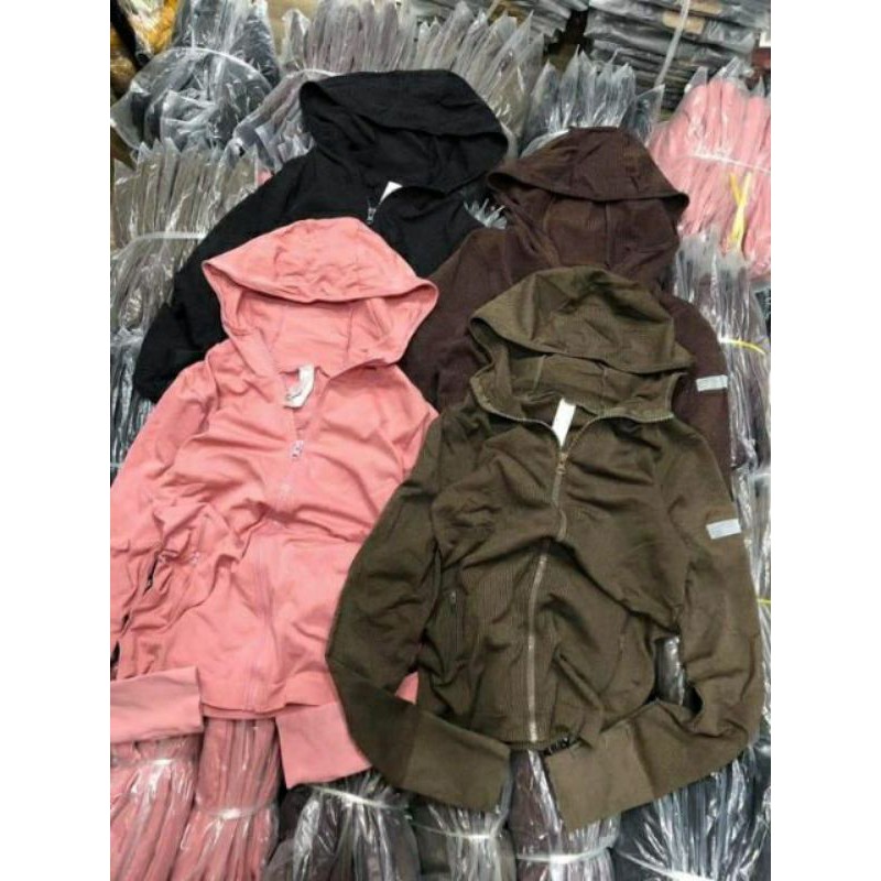 Áo khoác nữ. Áo khoác thể thao ôm Body thun gân Quảng Châu PQ205 | BigBuy360 - bigbuy360.vn