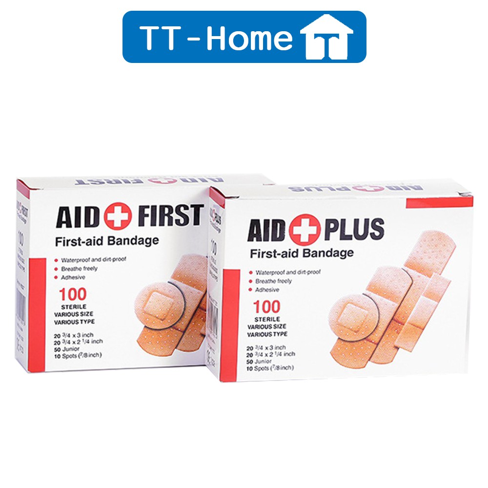 Băng gâu dán vết thương urgo hộp aid first 100 miếng TT-HOME