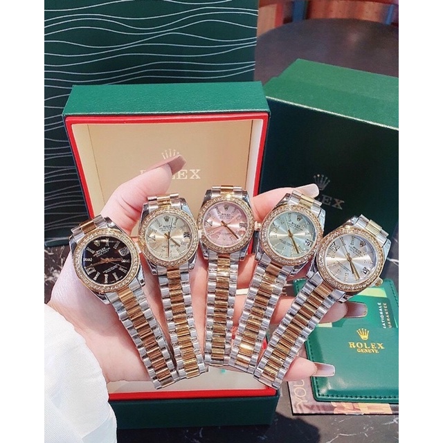 Đồng hồ Rolex nữ dây hai màu thời trang